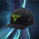 Ruthless Rednecks Raw Talent Curved Brim Black/Lime Snapback Hat