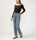Silver Jeans Ladies Indigo High Rise Highly Desirable Straight Leg Jeans