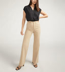 Silver Jeans Ladies Highly Desirable Khaki High Rise Trousers