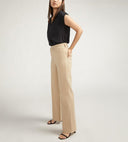Silver Jeans Ladies Highly Desirable Khaki High Rise Trousers