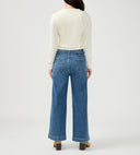 Silver Jeans Ladies Indigo Vintage Ankle High Rise 90s Fit Wide Leg Jean
