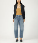 Silver Jeans Ladies Indigo High Rise Barrel Leg Jeans
