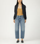 Silver Jeans Ladies Indigo High Rise Barrel Leg Jeans