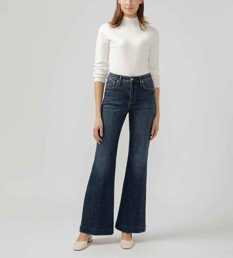 Silver Jeans Ladies Indigo Isbister 70's Flare High Rise Jeans – John's ...