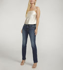 Silver Jeans Ladies Indigo Suki Straight MId Rise Curvy Fit Jeans