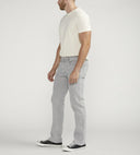 Silver Jeans Mens Allan Slim Fit Straight Leg Cement Jeans