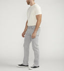 Silver Jeans Mens Allan Slim Fit Straight Leg Cement Jeans