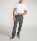 Silver Jeans Mens Dark Grey Pull On Cargo Pant