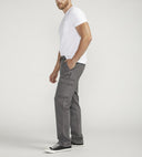 Silver Jeans Mens Dark Grey Pull On Cargo Pant