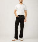 Silver Jeans Mens Black Zac Relaxed Fit Straight Leg Jeans