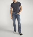 Silver Jeans Mens Zac Relaxed Fit Straight Leg Indigo Jeans