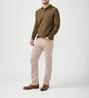 Silver Jeans Mens Khaki Machray Athletic Fit Straight Leg Jeans