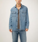 Silver Jeans Mens Indigo Shirt Jacket
