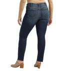 Silver Jeans Ladies Indigo Suki Mid Rise Straight Jeans
