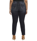 Silver Jeans Ladies Indigo Mid Rise Straight Leg Jeans