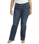Silver Jeans Ladies Indigo Mid Rise Trouser Jeans