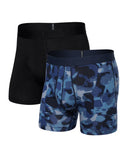 Saxx Mens Daybreak Camo/Black Droptemp Cooling Cotton 2PK Boxer Brief