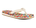 Sanuk Ladies Bubblecush Rainbow Confetti Sandal