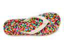 Sanuk Ladies Bubblecush Rainbow Confetti Sandal
