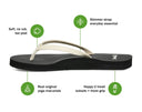 Sanuk Ladies Yoga Joy II White/Black Sandal