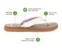 Sanuk Ladies Yoga Mat II White Sandal