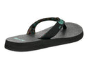Sanuk Ladies Yoga Paradise II Black Paradise Palms Sandal