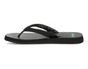 Sanuk Ladies Yoga Paradise II Black Paradise Palms Sandal