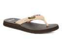 Sanuk Ladies Yoga Paradise II Natural Paradise Palms Sandal