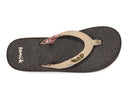 Sanuk Ladies Yoga Paradise II Natural Paradise Palms Sandal