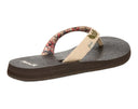 Sanuk Ladies Yoga Paradise II Natural Paradise Palms Sandal