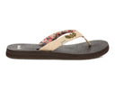 Sanuk Ladies Yoga Paradise II Natural Paradise Palms Sandal