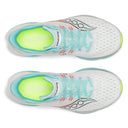 Saucony Ladies Kinvara 16 White/Aqua Running Shor
