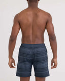 Saxx Men's Agitated Stripe Indigo Sea To Shore 2in1 6" Volley Short
