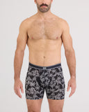 Saxx Men's Daytripper Comfort Stretch Tropical Tattoo Boxer Brief w/Fly