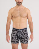 Saxx Men's Daytripper Comfort Stretch Tropical Tattoo Boxer Brief w/Fly