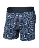 Saxx Men's Droptemp Cooling Cotton Boxer Brief w/Fly Backsplash Dark Ink