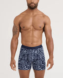 Saxx Men's Droptemp Cooling Cotton Boxer Brief w/Fly Backsplash Dark Ink