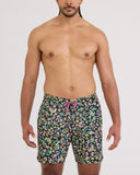 Saxx Men's Oh Buoy 2In1 Amate Garden Black 7" Volley Short