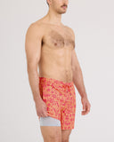 Saxx Men's Oh Buoy 2In1 Cactus Beach Peach Jelly 7" Volley Short