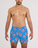 Saxx Men's Oh Buoy 2In1 Octopus Bartender Blue 5" Volley Short