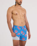 Saxx Men's Oh Buoy 2In1 Octopus Bartender Blue 5" Volley Short