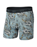 Saxx Men's Quest Quick Dry Mesh Boxer Brief w/Fly Hunting Lodge Silver Pine