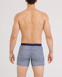Saxx Men's Vibe Xtra Soft 6" Anchor Stripe Blue Boxer Brief w/Fly