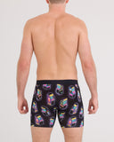 Saxx Men's Vibe Xtra Soft 6" Beercade Black Boxer Brief w/Fly