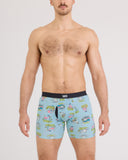 Saxx Men's Vibe Xtra Soft 6" Birdie Blue Tide Boxer Brief w/Fly
