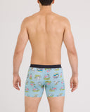 Saxx Men's Vibe Xtra Soft 6" Birdie Blue Tide Boxer Brief w/Fly