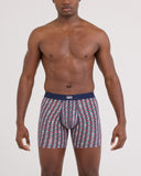 Saxx Men's Vibe Xtra Soft 6" Martini Geo Multi Boxer Brief w/Fly