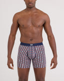 Saxx Men's Vibe Xtra Soft 6" Martini Geo Multi Boxer Brief w/Fly