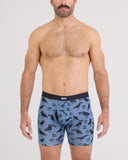 Saxx Men's Vibe Xtra Soft 6" Protect The Nuts Blue Horizon Boxer Brief