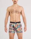 Saxx Men's Vibe Xtra Soft 6" Summer of Dogs Boxer Brief w/Fly
